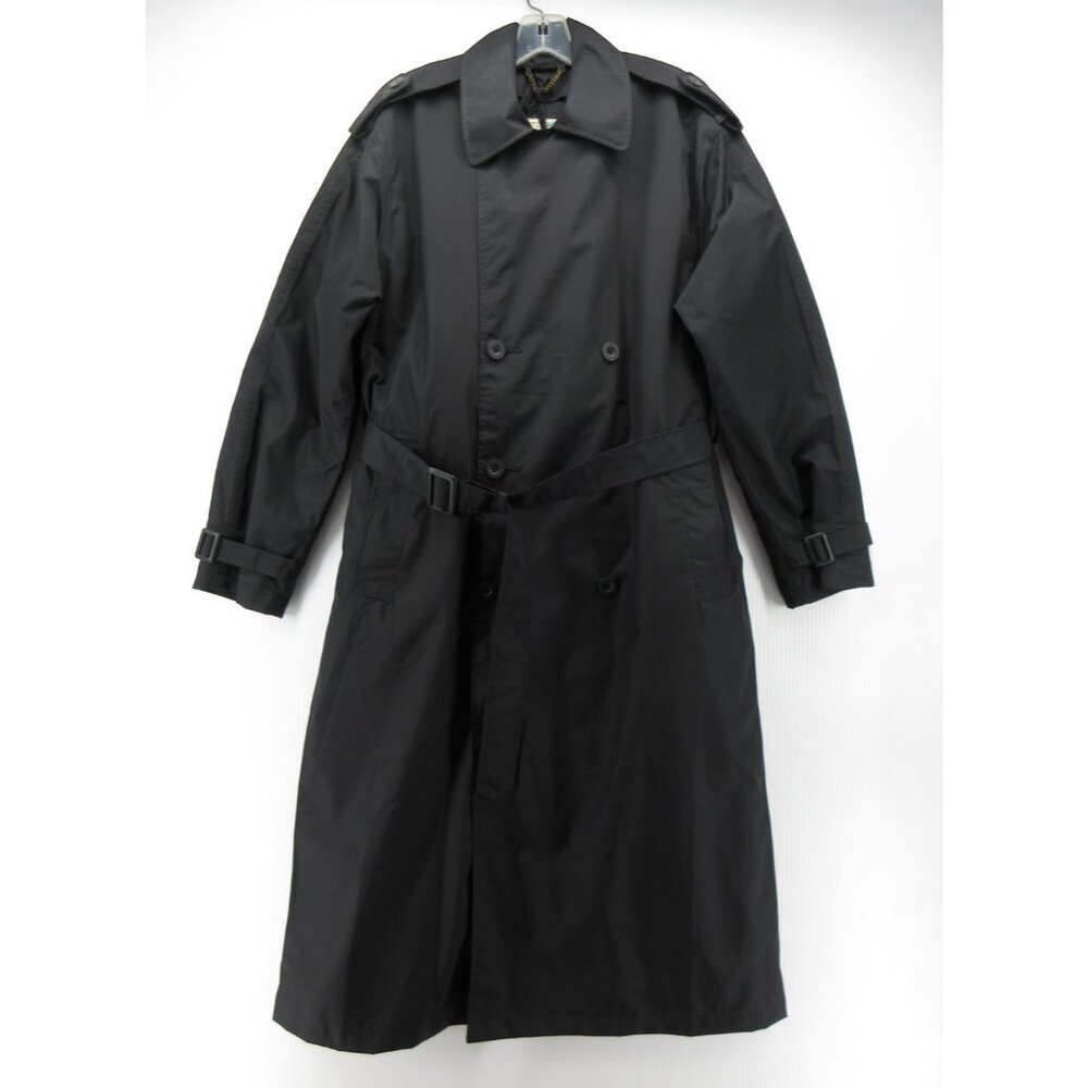 Travel Smith Jacket Medium Trench Rain Coat Military Double Breasted